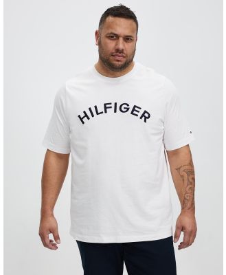 Tommy Hilfiger - Big & Tall Hilfiger Arched Tee - T-Shirts & Singlets (White) Big & Tall Hilfiger Arched Tee