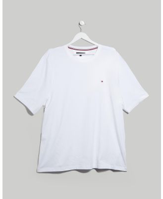 Tommy Hilfiger - Core Stretch Slim Crew Neck Tee - T-Shirts & Singlets (White) Core Stretch Slim Crew Neck Tee
