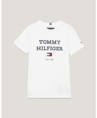 Tommy Hilfiger - Logo SS Tee   Kids - T-Shirts & Singlets (White) Logo SS Tee - Kids
