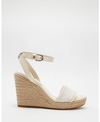 Tommy Hilfiger - TH Woven High Wedges - Heels (Sugarcane) TH Woven High Wedges