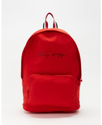 Tommy Hilfiger - The Signature Backpack   Kids - Backpacks (Deep Crimson) The Signature Backpack - Kids
