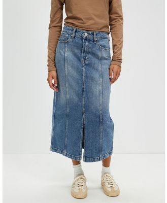 Tommy Jeans - Claire High Denim Midi Skirt - Denim skirts (Denim Medium) Claire High Denim Midi Skirt