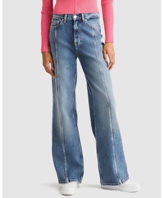 Tommy Jeans - Claire High Waisted Jeans - High-Waisted (Denim Medium) Claire High Waisted Jeans