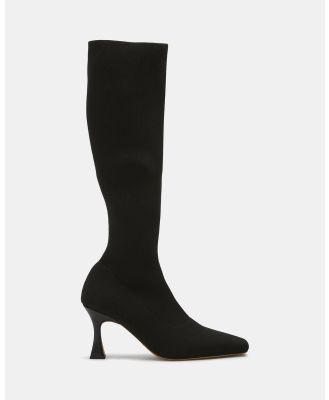 Tony Bianco - Feline - Knee-High Boots (Black Sock Knit) Feline