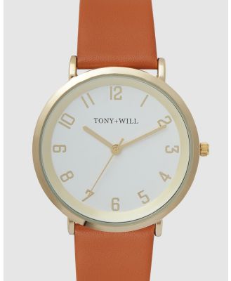 TONY+WILL - Astral - Watches (GOLD / WHITE / TAN) Astral