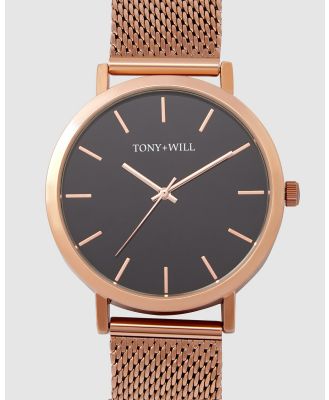 TONY+WILL - Classic - Watches (ROSE GOLD/ BLACK / ROSE GOLD) Classic