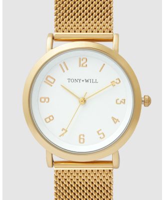 TONY+WILL - Small Astral - Watches (GOLD / WHITE / GOLD) Small Astral