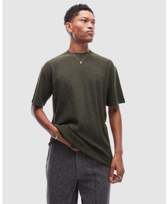Topman - Oversized Fit T Shirt - T-Shirts & Singlets (Khaki) Oversized Fit T-Shirt