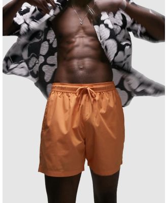 Topman - Swim Shorts - Swimwear (Orange) Swim Shorts