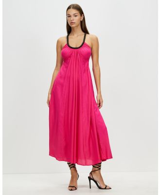 TOPSHOP - Beaded Strap Chuck On Maxi Dress - Dresses (Pink) Beaded Strap Chuck On Maxi Dress
