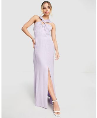 TOPSHOP - Ring Detail Maxi Dress - Dresses (Lilac) Ring Detail Maxi Dress