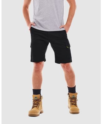 TRADIE - Tradie Slim Fit Cargo Shorts - Shorts (MJ3200SD - BLACK (1)) Tradie Slim Fit Cargo Shorts