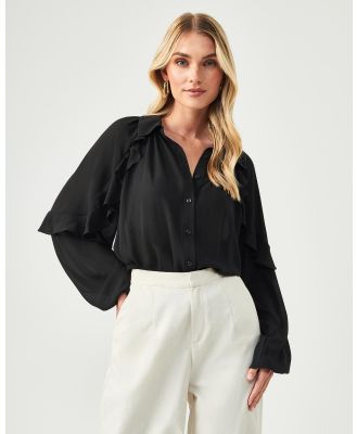 Tussah - Ally Blouse - Tops (Black) Ally Blouse