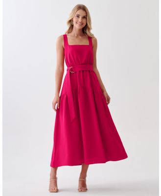Tussah - Ayeesha Midi Dress - Dresses (Hot Pink) Ayeesha Midi Dress