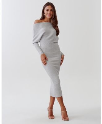 Tussah - Erica Knit Dress - Dresses (Light Grey) Erica Knit Dress
