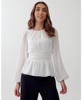 Tussah - Evelyn Top - Tops (White) Evelyn Top