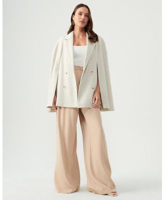 Tussah - Evie Blazer Cape - Blazers (Beige Marle) Evie Blazer Cape