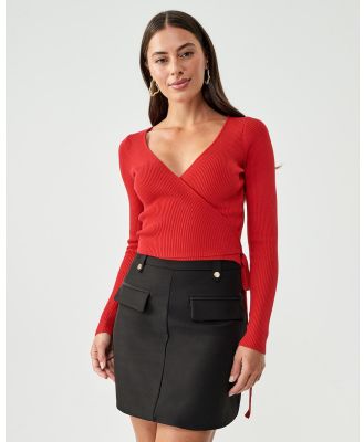 Tussah - Gianna Knit Top - Tops (Red) Gianna Knit Top