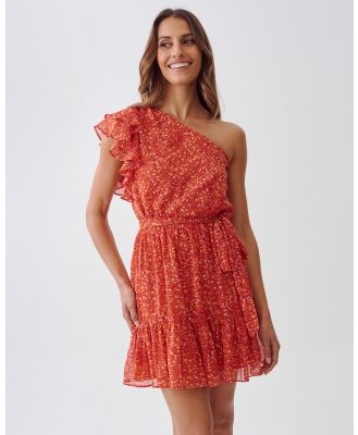Tussah - Lizzie Mini Dress - Dresses (Red Lurex Abstract) Lizzie Mini Dress