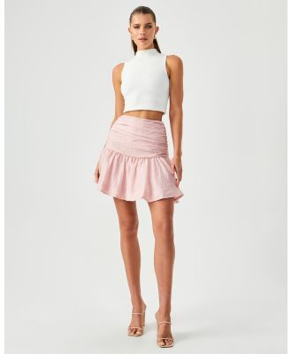 Tussah - Louetta Mini Skirt - Skirts (Pale Pink) Louetta Mini Skirt