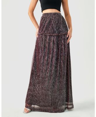 Tussah - Ondrea Maxi Skirt - Skirts (Metallic Pink) Ondrea Maxi Skirt