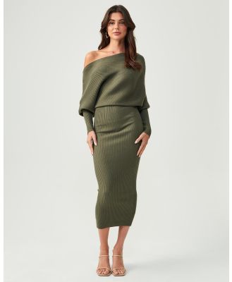 Tussah - Èrica Knit Dress - Dresses (Khaki) Èrica Knit Dress