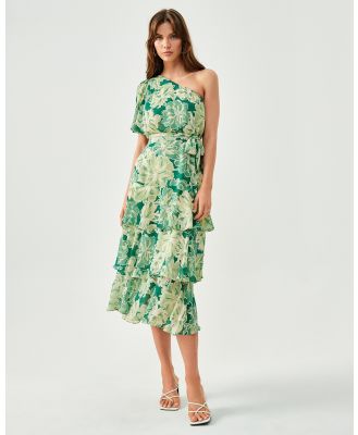 Tussah - Sammie Midi Dress - Dresses (Emerald And Sage Floral) Sammie Midi Dress