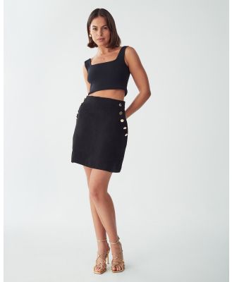 Tussah - Sybil Mini Skirt - Skirts (Black) Sybil Mini Skirt