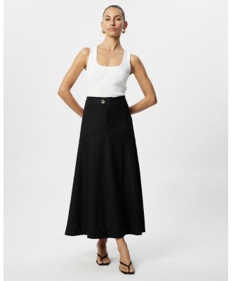 Tussah - Tenley Midi Skirt - Skirts (Black) Tenley Midi Skirt