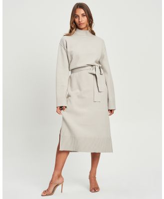 Tussah - Wilma Knit Dress - Dresses (Light Grey) Wilma Knit Dress