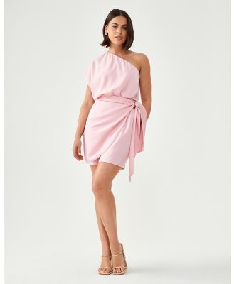 Tussah - Zandra Mini Dress - Dresses (Pink-Black Floral) Zandra Mini Dress