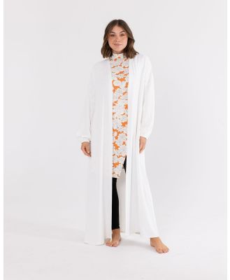 TWIICE - Hamilton Chiffon Kimono - Swimwear (White) Hamilton Chiffon Kimono