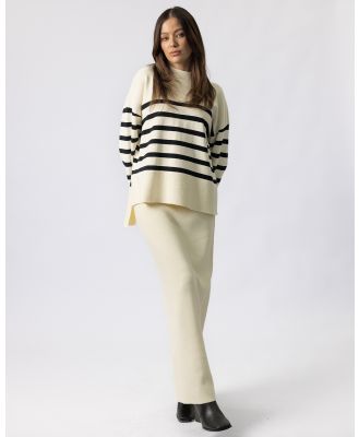 TWIICE - Norah Knit Skirt   Cream - Skirts (Cream) Norah Knit Skirt - Cream