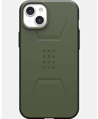 UAG - iPhone 15 Plus Civilian Magsafe Phone Case - Tech Accessories (Olive Drab) iPhone 15 Plus Civilian Magsafe Phone Case