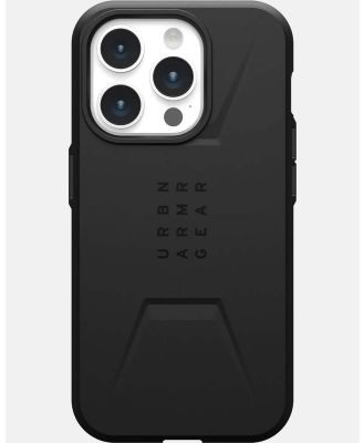 UAG - iPhone 15 Pro Civilian Magsafe Phone Case - Tech Accessories (Black) iPhone 15 Pro Civilian Magsafe Phone Case