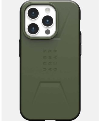 UAG - iPhone 15 Pro Civilian Magsafe Phone Case - Tech Accessories (Olive Drab) iPhone 15 Pro Civilian Magsafe Phone Case