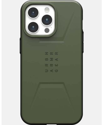 UAG - iPhone 15 Pro Max Civilian Magsafe Phone Case - Tech Accessories (Olive Drab) iPhone 15 Pro Max Civilian Magsafe Phone Case