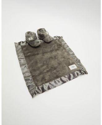 UGG - Bixbee Bootie & Lovey Blanket   Kids - Blankets (Charcoal) Bixbee Bootie & Lovey Blanket - Kids