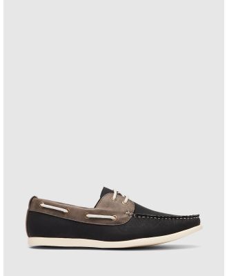 Uncut - Abel Boat Shoes - Casual Shoes (Black) Abel Boat Shoes