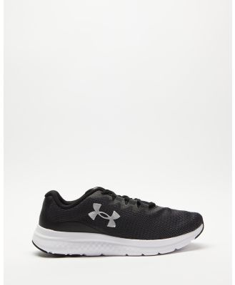 Under Armour - Charged Impulse 3   Men's - Performance Shoes (Black, Black & Metallic Silver) Charged Impulse 3 - Men's