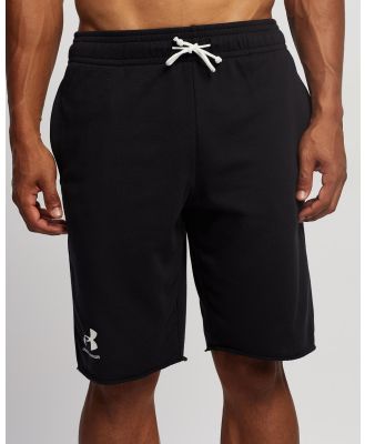 Under Armour - Rival Terry Shorts - Shorts (Black & Onyx White) Rival Terry Shorts