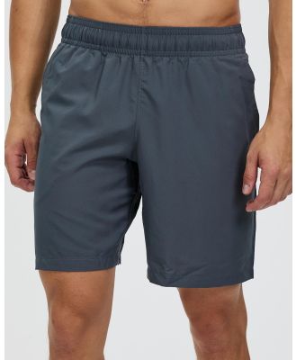 Under Armour - Woven Graphic Shorts - Shorts (Pitch Grey & Black) Woven Graphic Shorts