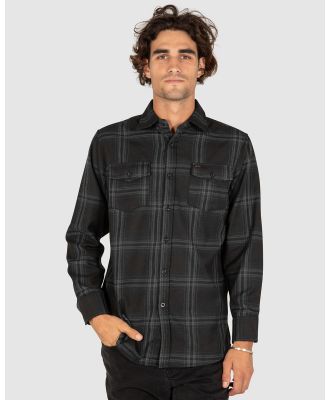 UNIT - Newtown Flannel Shirt - Shirts & Polos (BLACK) Newtown Flannel Shirt