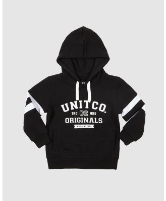 UNIT - UNIT College Kids Pullover Hoodie - Hoodies (BLACK) UNIT College Kids Pullover Hoodie