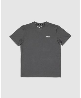 UNIT - UNIT Pro Flex Youth Tee - T-Shirts & Singlets (CHAR HEATHER) UNIT Pro Flex Youth Tee