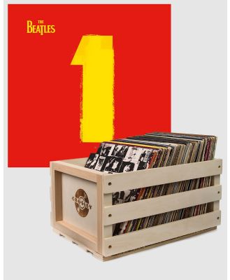 Universal Music - Crosley Record Storage Crate & The Beatles   1   Double Vinyl Album Bundle - Home (N/A) Crosley Record Storage Crate & The Beatles - 1 - Double Vinyl Album Bundle