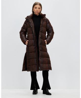 Unreal Fur - Croc Illusion Coat - Coats & Jackets (Croc Print) Croc Illusion Coat