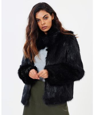 Unreal Fur - Fur Delish Jacket - Coats & Jackets (Black) Fur Delish Jacket