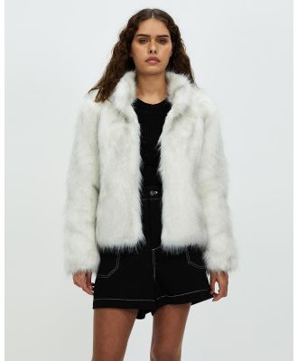 Unreal Fur - Fur Delish Jacket - Coats & Jackets (Swiss White) Fur Delish Jacket