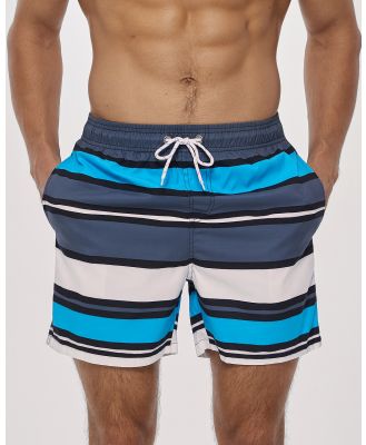 Vacancy Co - Bold Stripe Swim Short - Shorts (Blue) Bold Stripe Swim Short